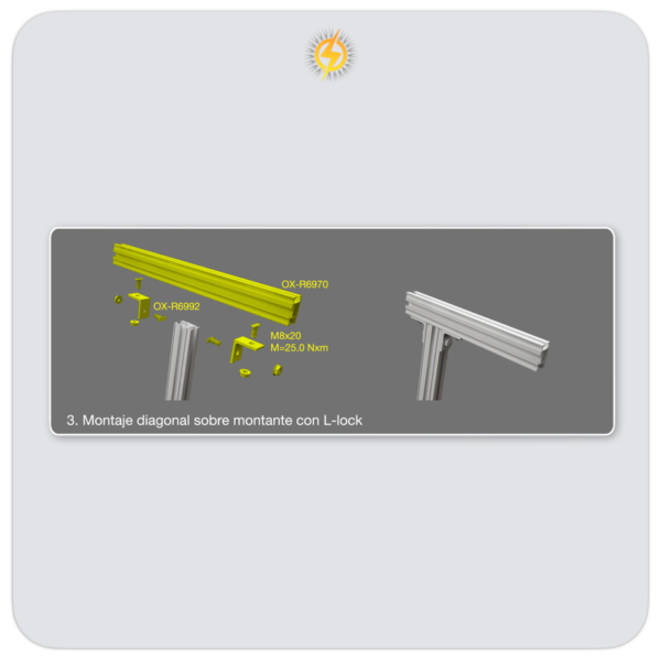 Proyelex - Omnia V1 L LOCK Montante